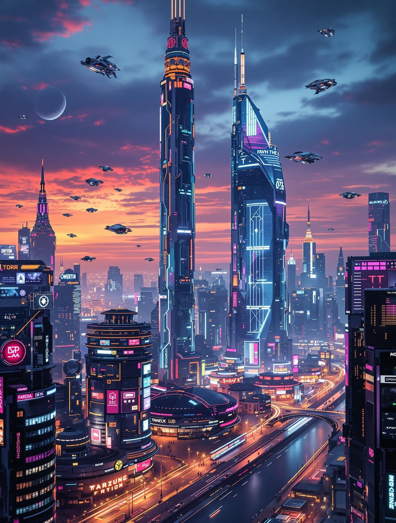 午间影院-未来都市-科幻短片高清海报