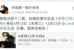 卓伟最新大爆料,揭秘娱乐圈惊天大秘密！